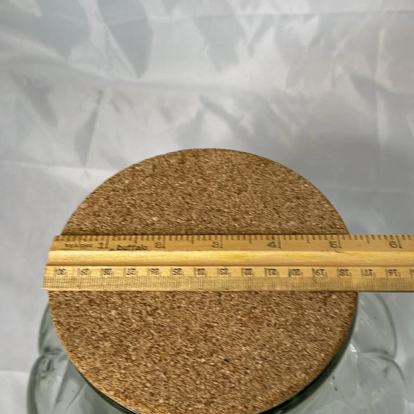 VINTAGE Italglass Cork Top Apothecary Canister Large Capacity - Picture 8 of 9